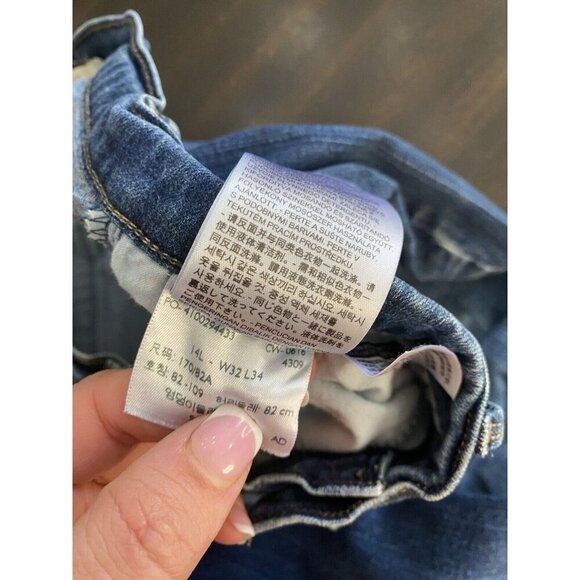 Women's Levi's 515 Stretch Bootcut Jeans 14L - 32W x 34L Classic Blue Denim - Picture 4 of 4